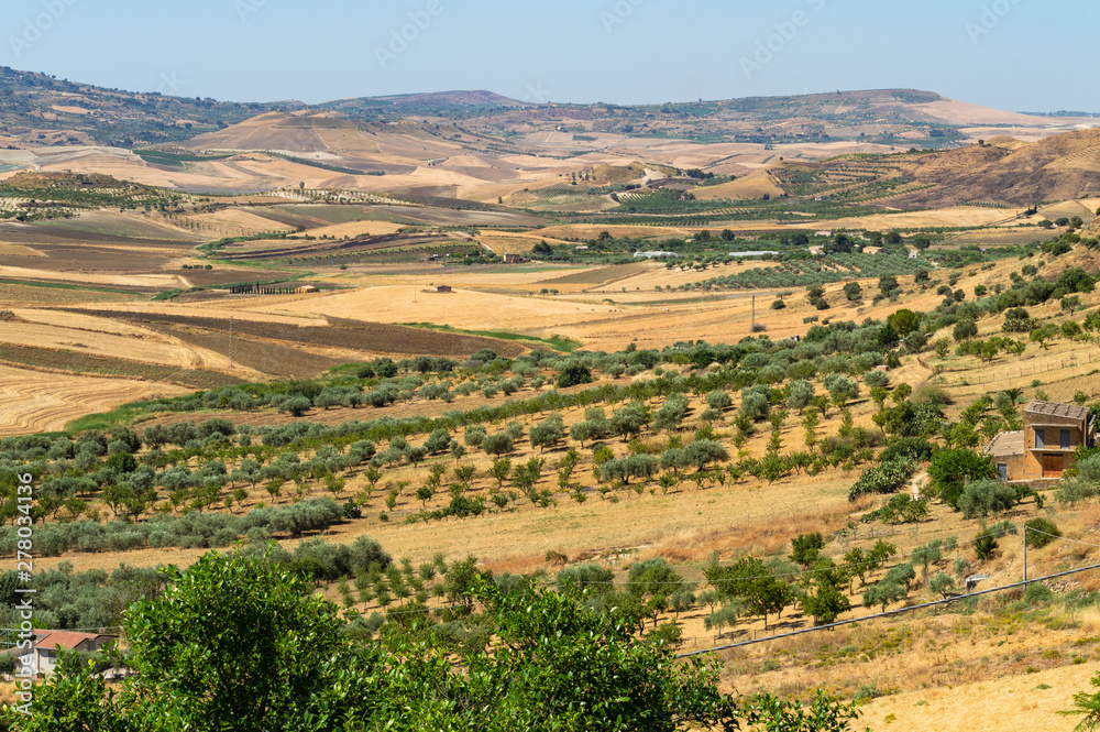 Beautiful Sicilian Landscape, Barrafranca, Enna, Sicily, Italy, Europe Beautiful Sicilian Landscape, Barrafranca, Enna, Sicily, Italy, Europe