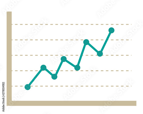 アイコン 線 アップ グラフ 折れ線グラフ 株価 チャート