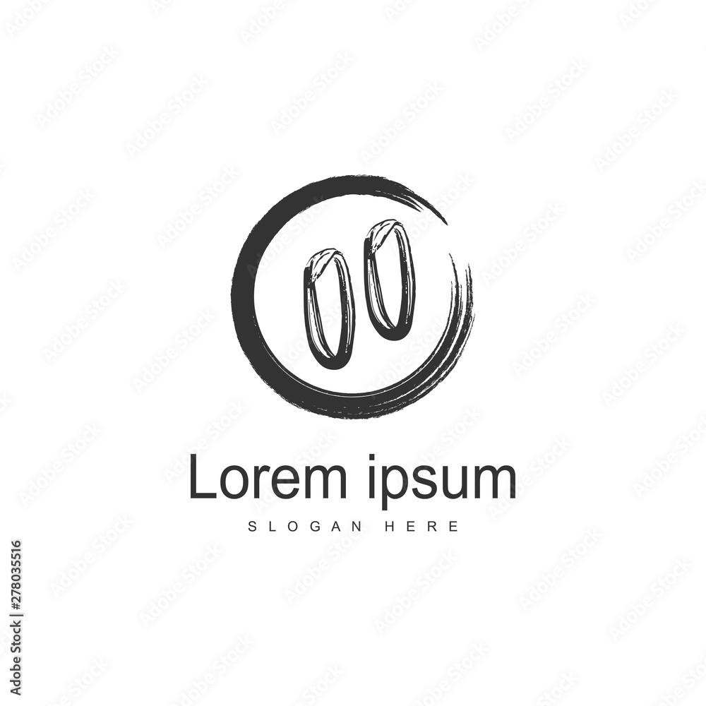 Initial OO logo template with modern frame. Minimalist OO letter logo vector illustration Initial OO logo template with modern frame. Minimalist OO letter logo vector illustration