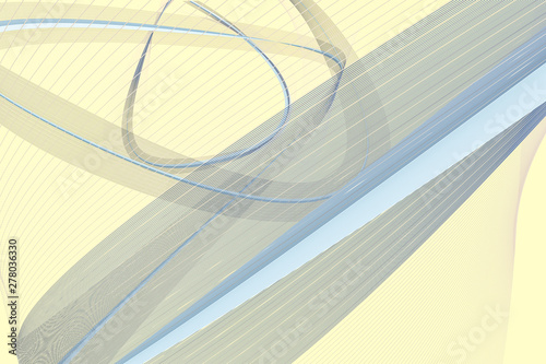 Fototapeta Naklejka Na Ścianę i Meble -  The transparent waving lines, element backgrounds, 3d rendering.