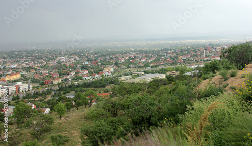 view of konya city from the hills