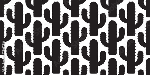 cactus seamless pattern vector Desert botanica flower summer plant garden scarf isolated repeat wallpaper tile background illustration doodle design