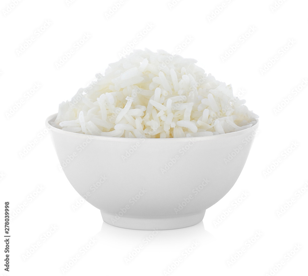 rice bowl on white background Stock Photo Adobe Stock
