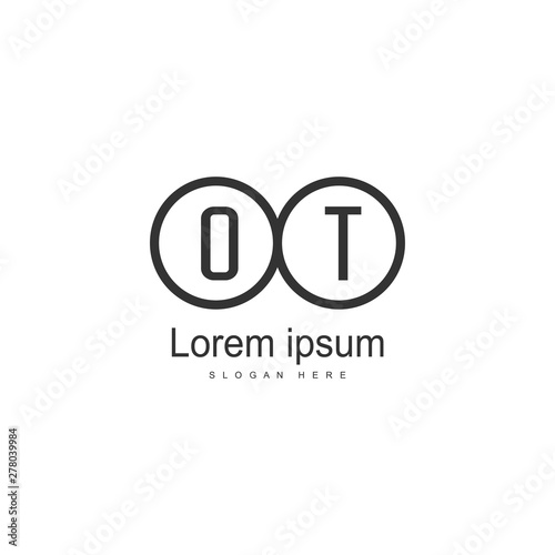 Initial OT logo template with modern frame. Minimalist OT letter logo vector illustration Free Download Initial OT logo template with modern frame. Minimalist OT letter logo vector illustration - GFXLoad