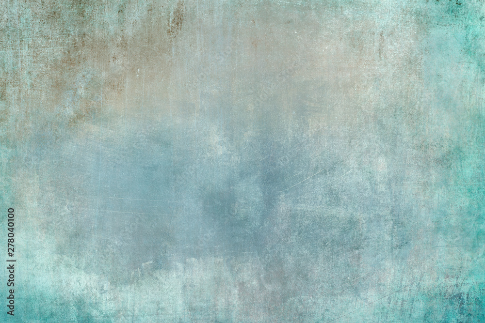 Obraz premium Distressed blue grungy wall background