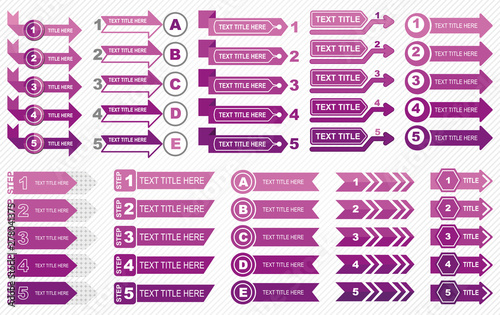 Set of infographic template...