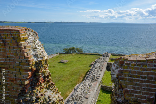 Kalo castle ruins at Mols Bjerge National Park on Djursland, Denmark photo