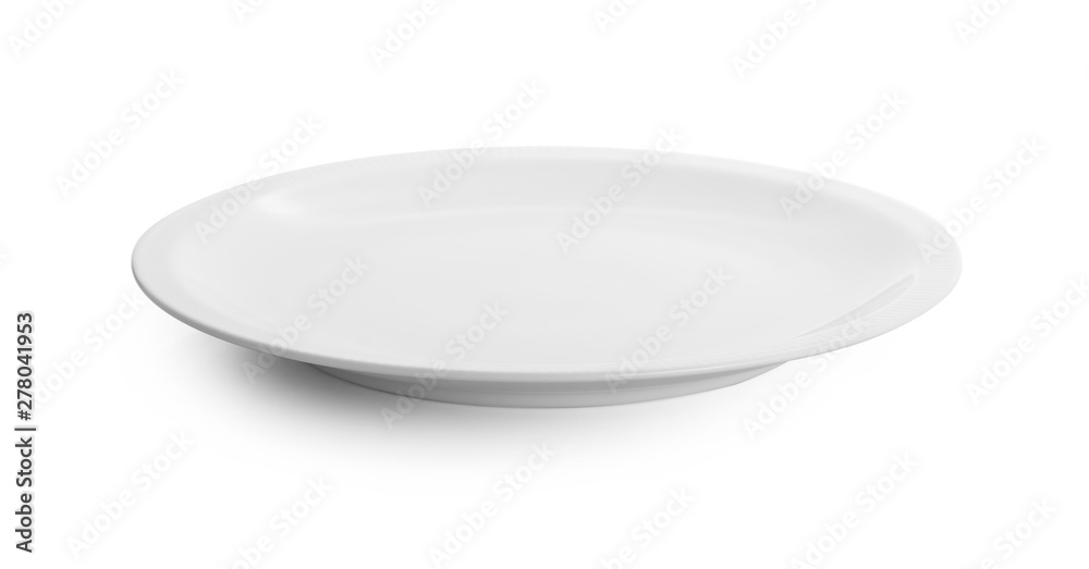 white plate isolated on white background white plate isolated on white background