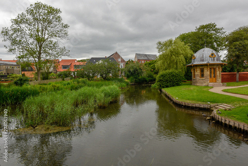 The traditional historic village of Ribe on Jutland in Denmark