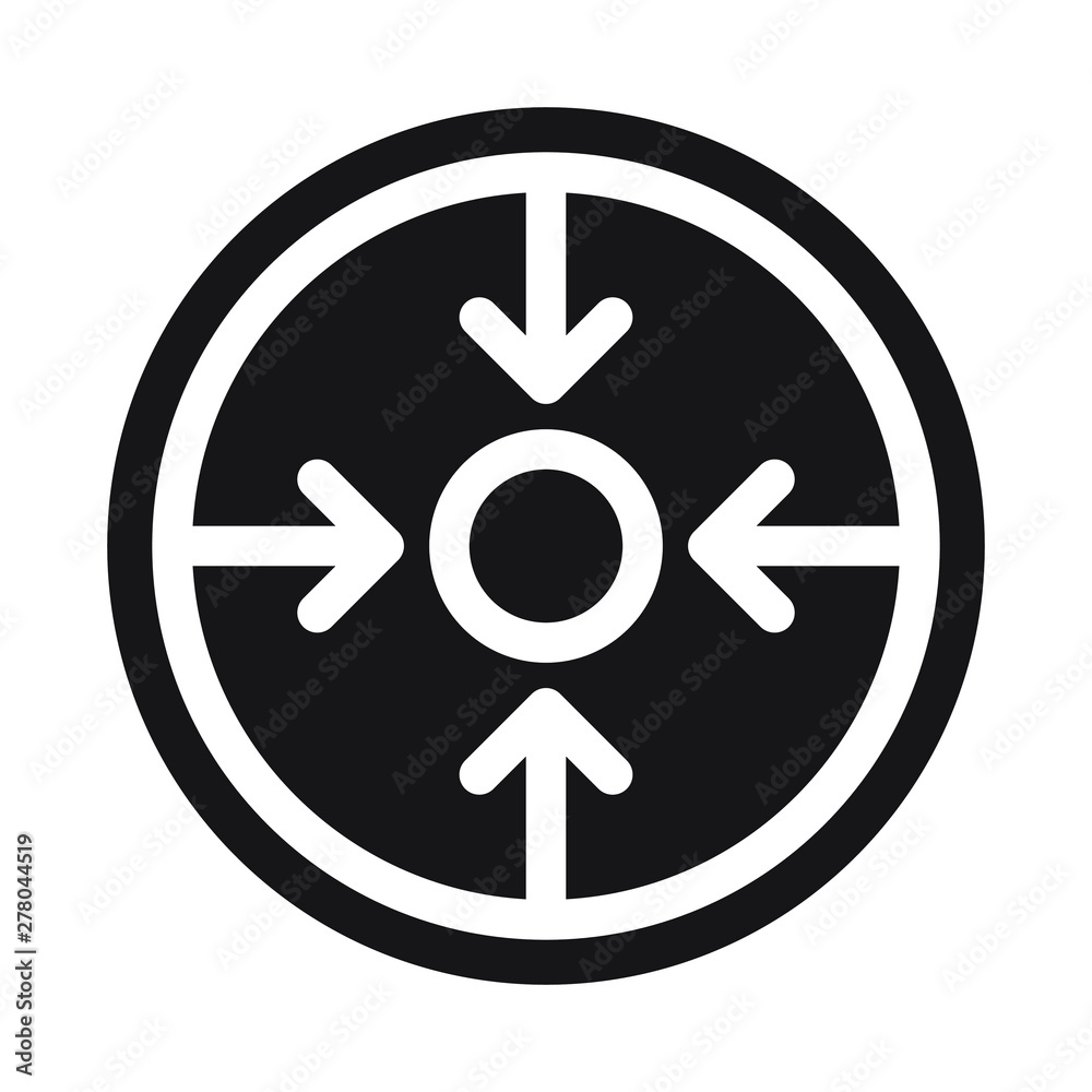 Sight with arrows icon. Element of navigation for mobile concept and web apps icon. Sight with arrows icon. Element of navigation for mobile concept and web apps icon.