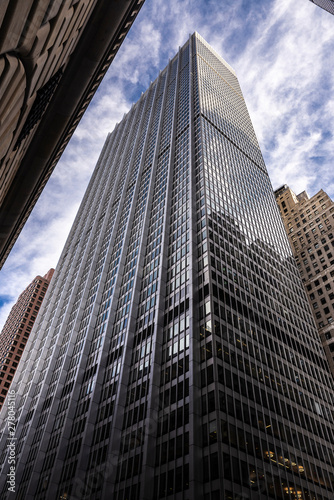 Modern skyscrapers in Manhattan  New York City  USA