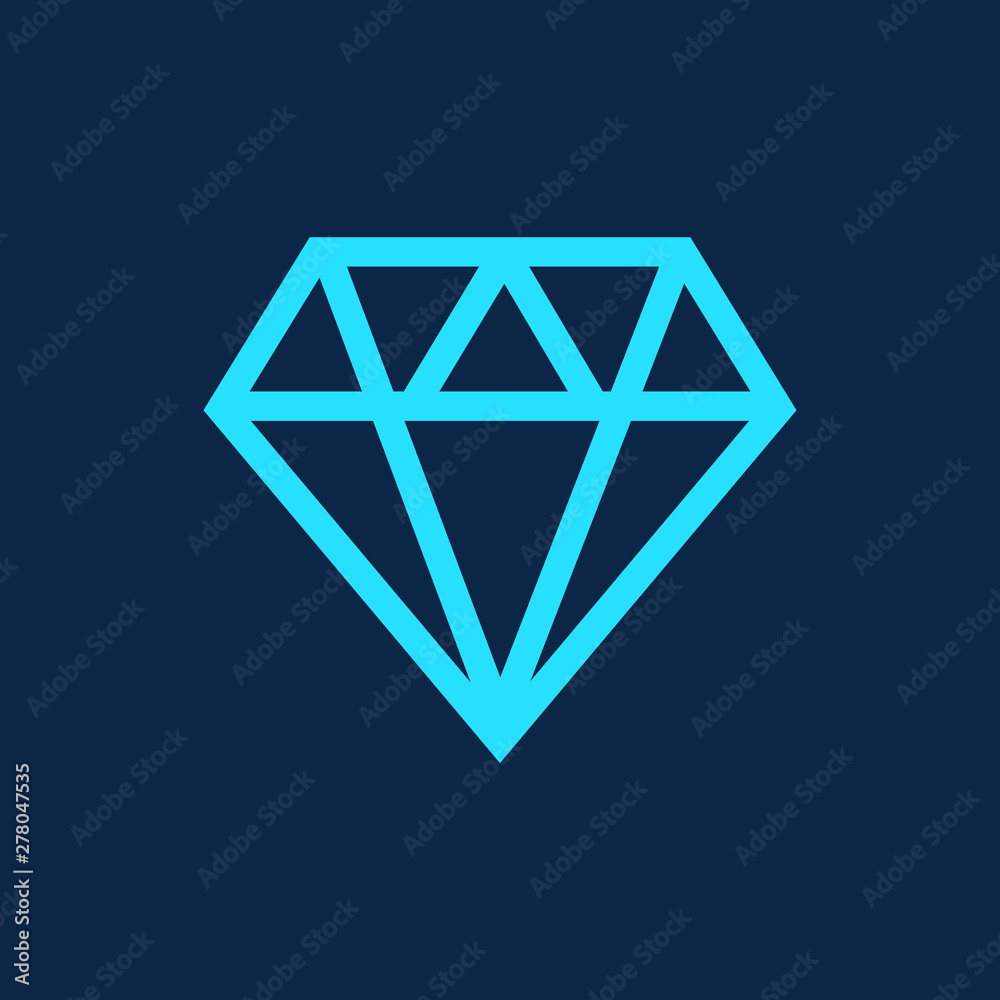 diamond icon. Diamond line icon. Diamond outline vector sign diamond icon. Diamond line icon. Diamond outline vector sign