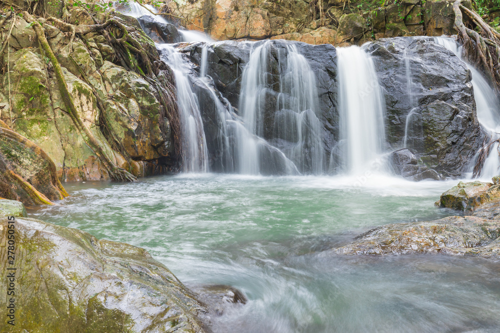 Chet Kod waterfall in ecotourism study center, Chet Kod-Pong Kon Sao, Thailand. Chet Kod waterfall in ecotourism study center, Chet Kod-Pong Kon Sao, Thailand.