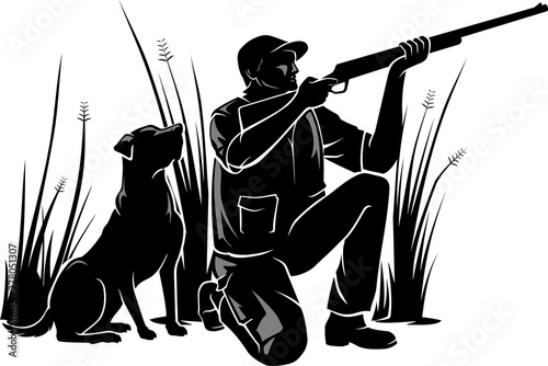 Duck Hunter Sitting Position