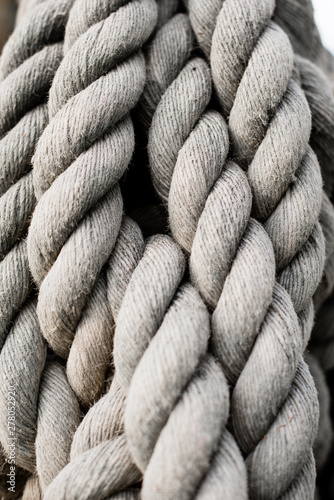 rope with knot texture  closeup