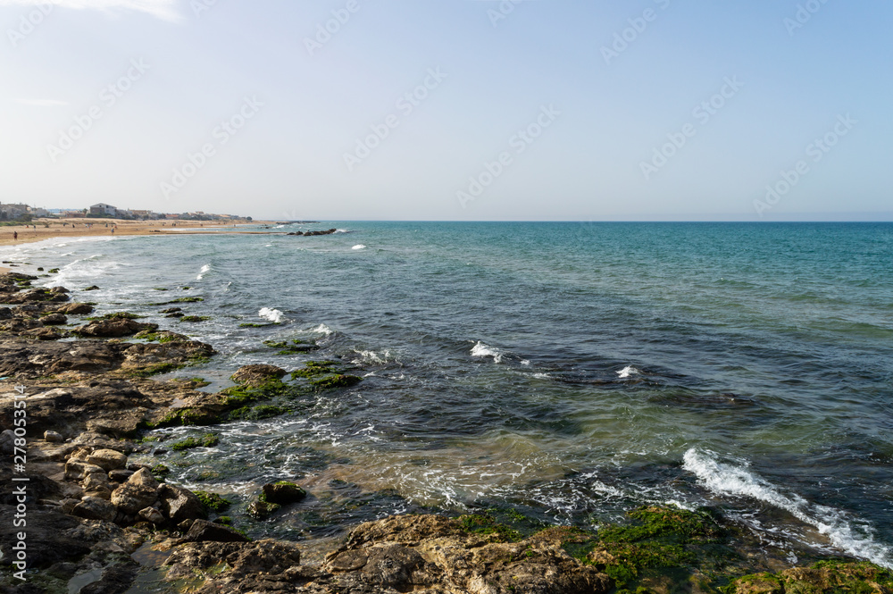 Beautiful Sicilian Seascape, Mediterranean Sea, Donnalucata, Scicli, Ragusa, Italy, Europe