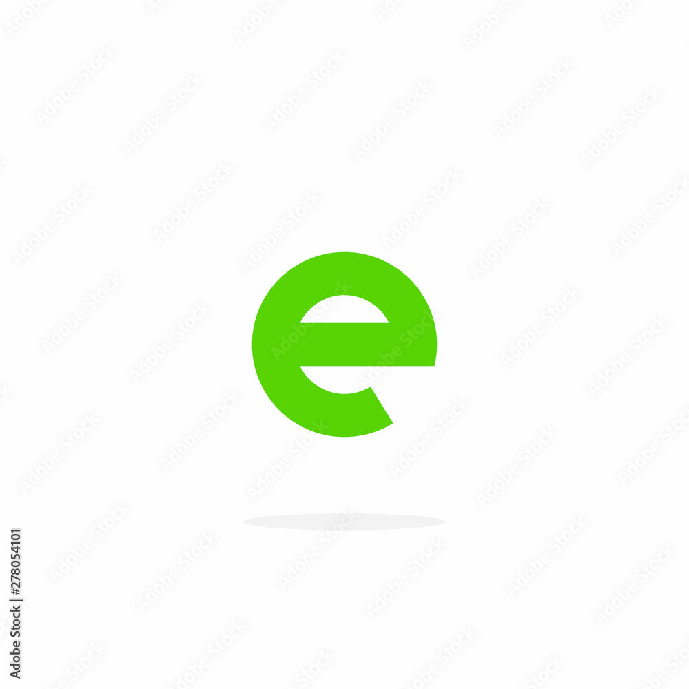 Vector Logo Letter E Round Sans Serif Lowercase Vector Logo Letter E Round Sans Serif Lowercase