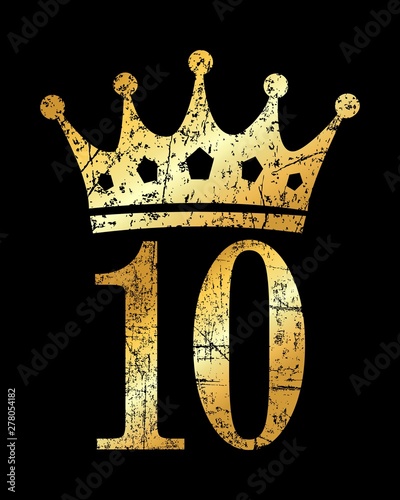 Crown Number 10 (Vintage Gold)
