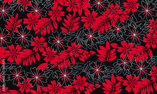 seamless pattern with snowflakes