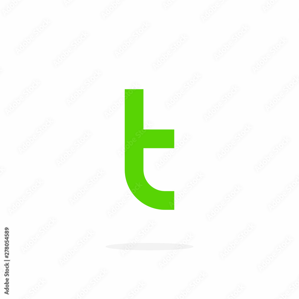 Vector Logo Letter T Round Sans Serif Lowercase Vector Logo Letter T Round Sans Serif Lowercase