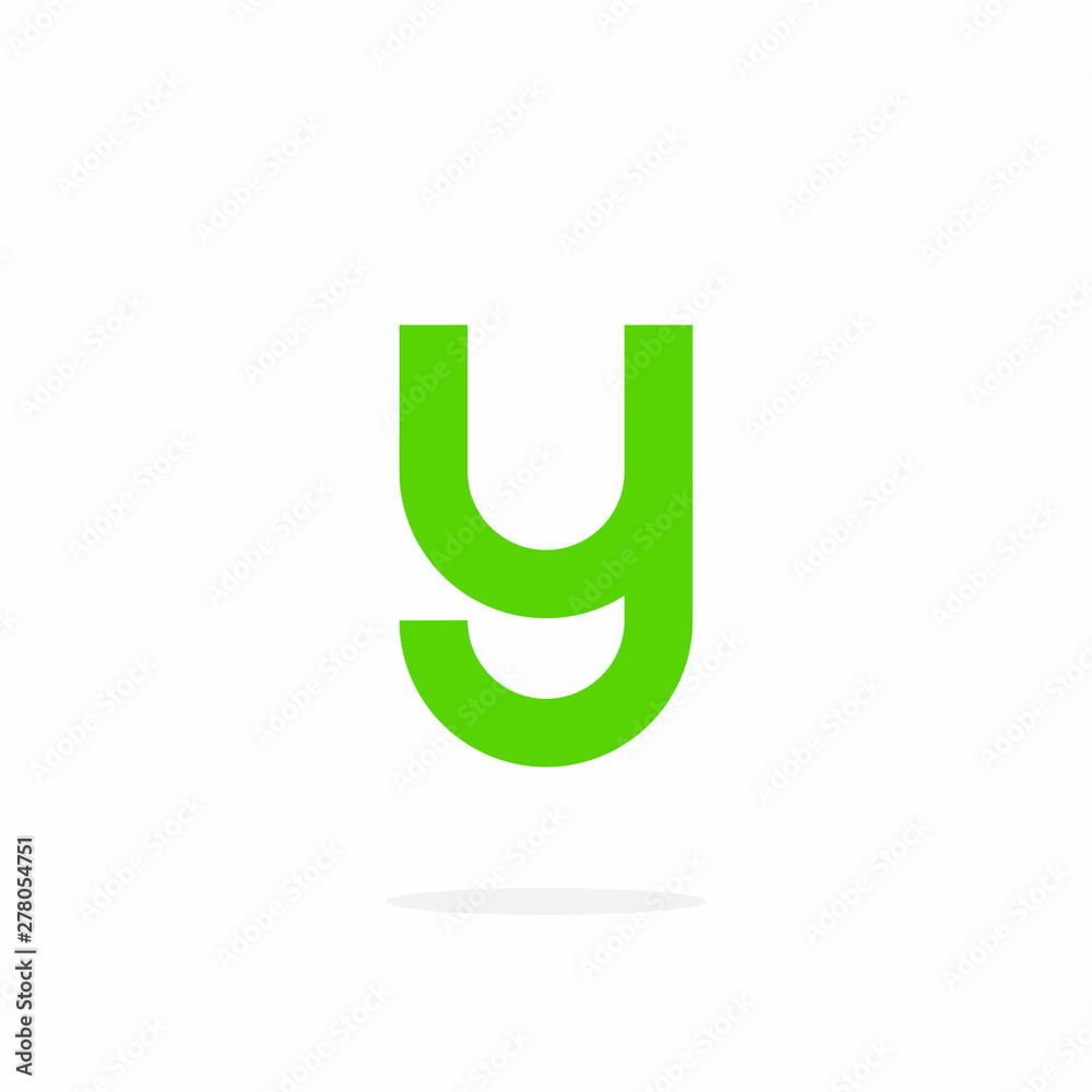Vector Logo Letter Y Round Sans Serif Lowercase Vector Logo Letter Y Round Sans Serif Lowercase