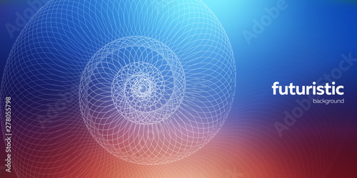Abstract spiral colorful background with mild gamma for web and print. Can be used for presentation cover or landing page mockup.