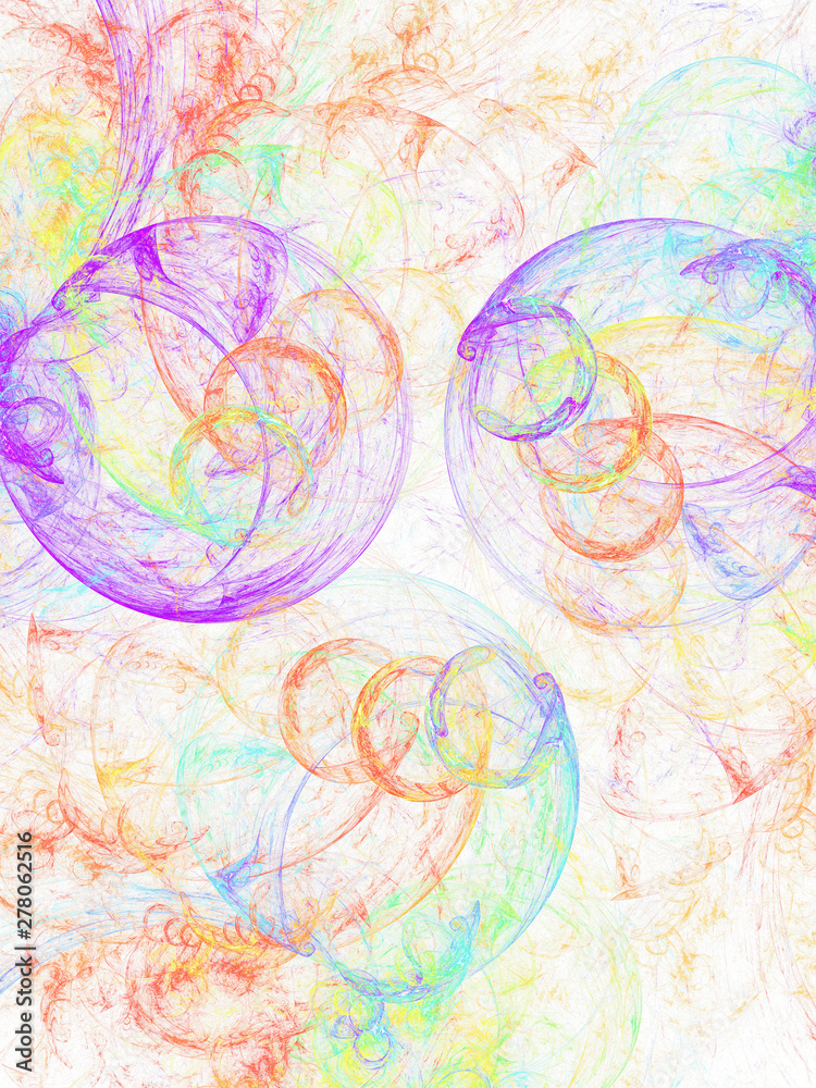 Obraz premium abstract chaotic fractal background 3D rendering illustration