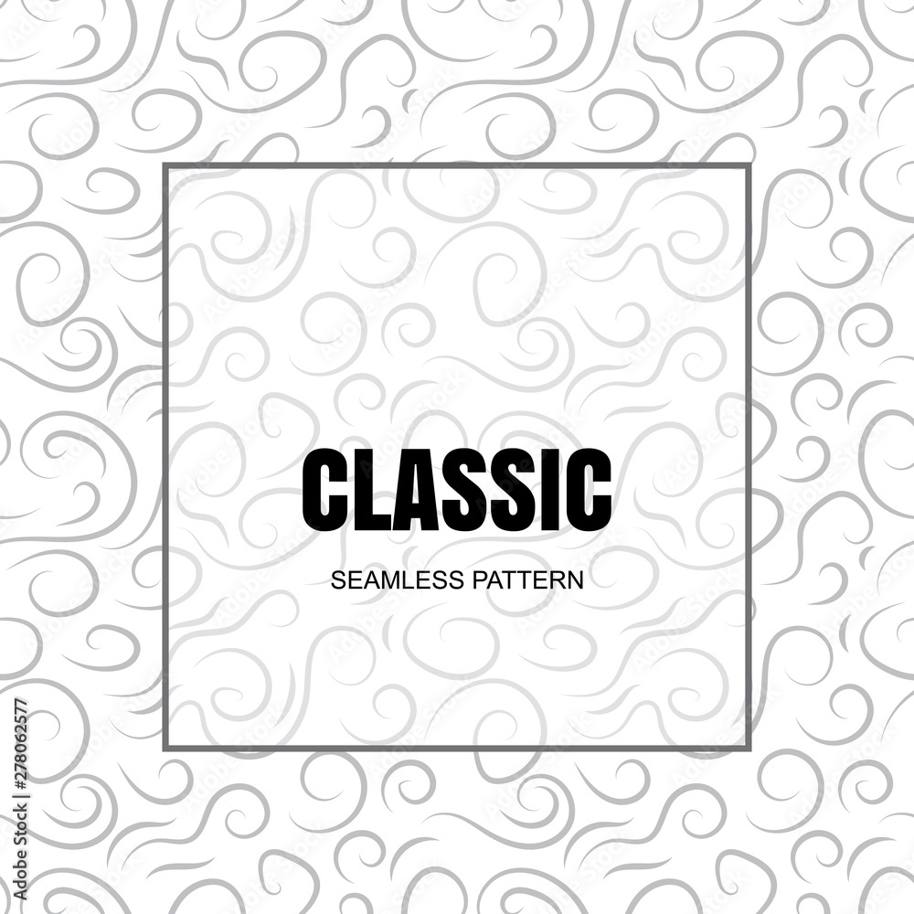 Abstract classic vector black and white stylish background
