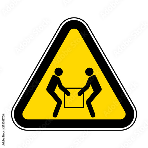 Use Two Person Lift Symbol Sign  Isolate On White Background,Vector Illustration EPS.10