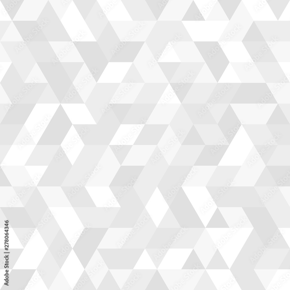 Naklejka Geometric pattern with triangles. Geometric modern light ornament. Seamless abstract background