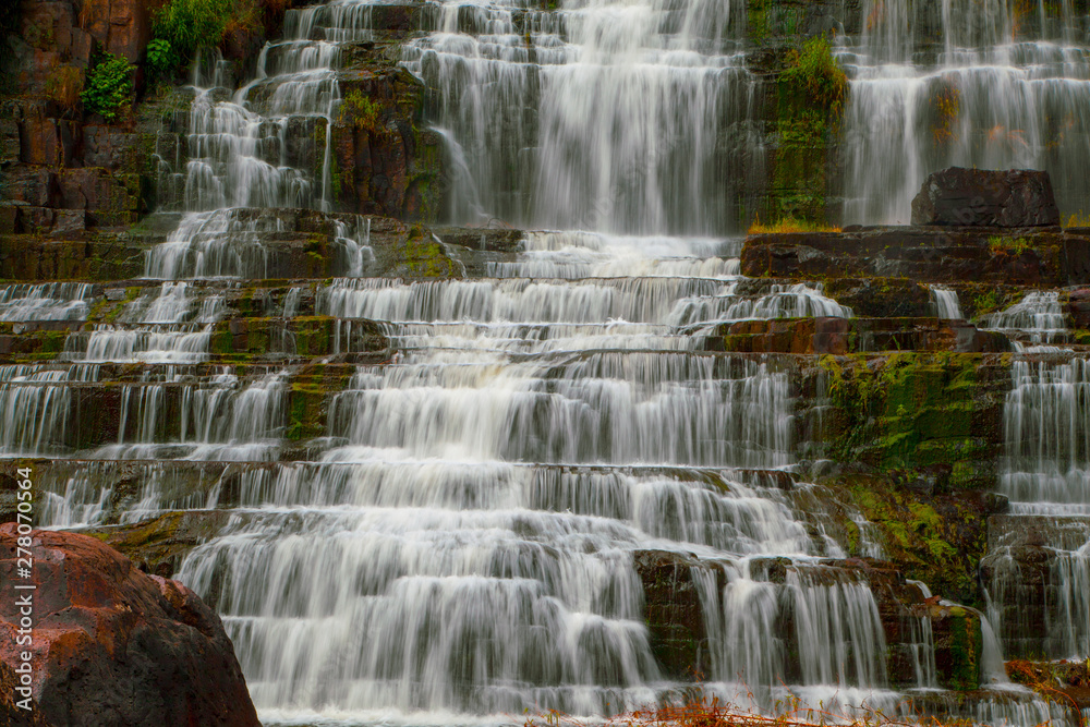 Dalat, Lamdong Province, the Pongur cascade waterfall Dalat, Lamdong Province, the Pongur cascade waterfall