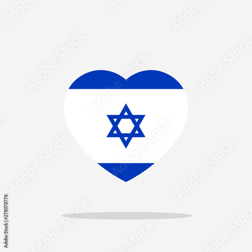 Israel Flag icon sign template color editable. Israel national symbol vector illustration for graphic and web design.