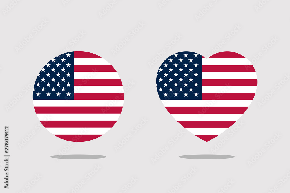 American Flag icon sign template color editable. American national symbol vector illustration for graphic and web design. American Flag icon sign template color editable. American national symbol vector illustration for graphic and web design.