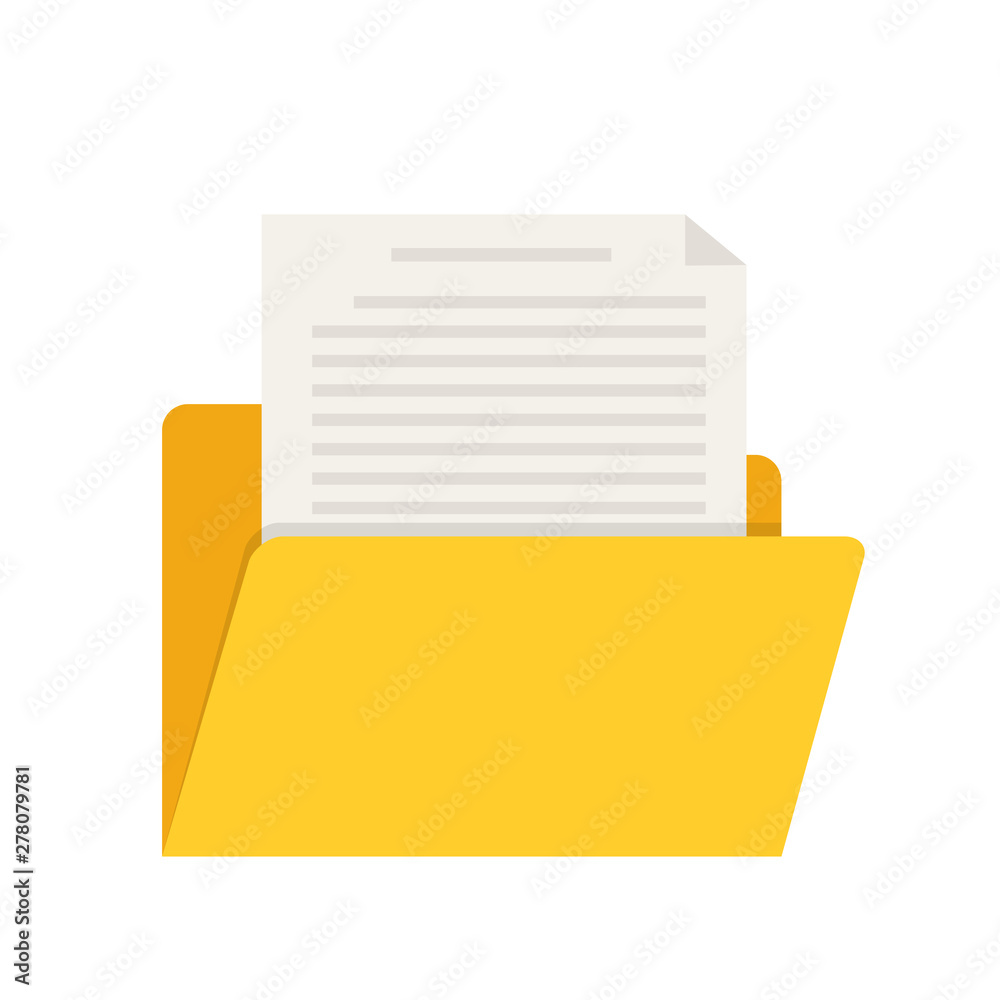 Empty yellow web computer folder for design on white, stock vector illustration Empty yellow web computer folder for design on white, stock vector illustration
