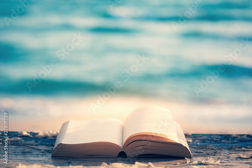 Bible on the wooden floor to pray most High God 