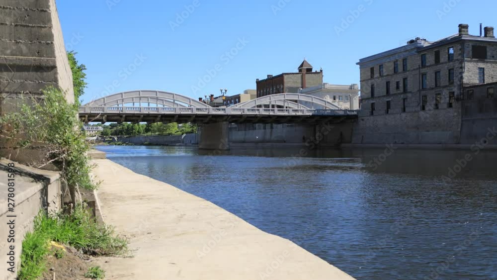 Timelapse Cambridge, Canada view at the Grand River 4K Timelapse Cambridge, Canada view at the Grand River 4K