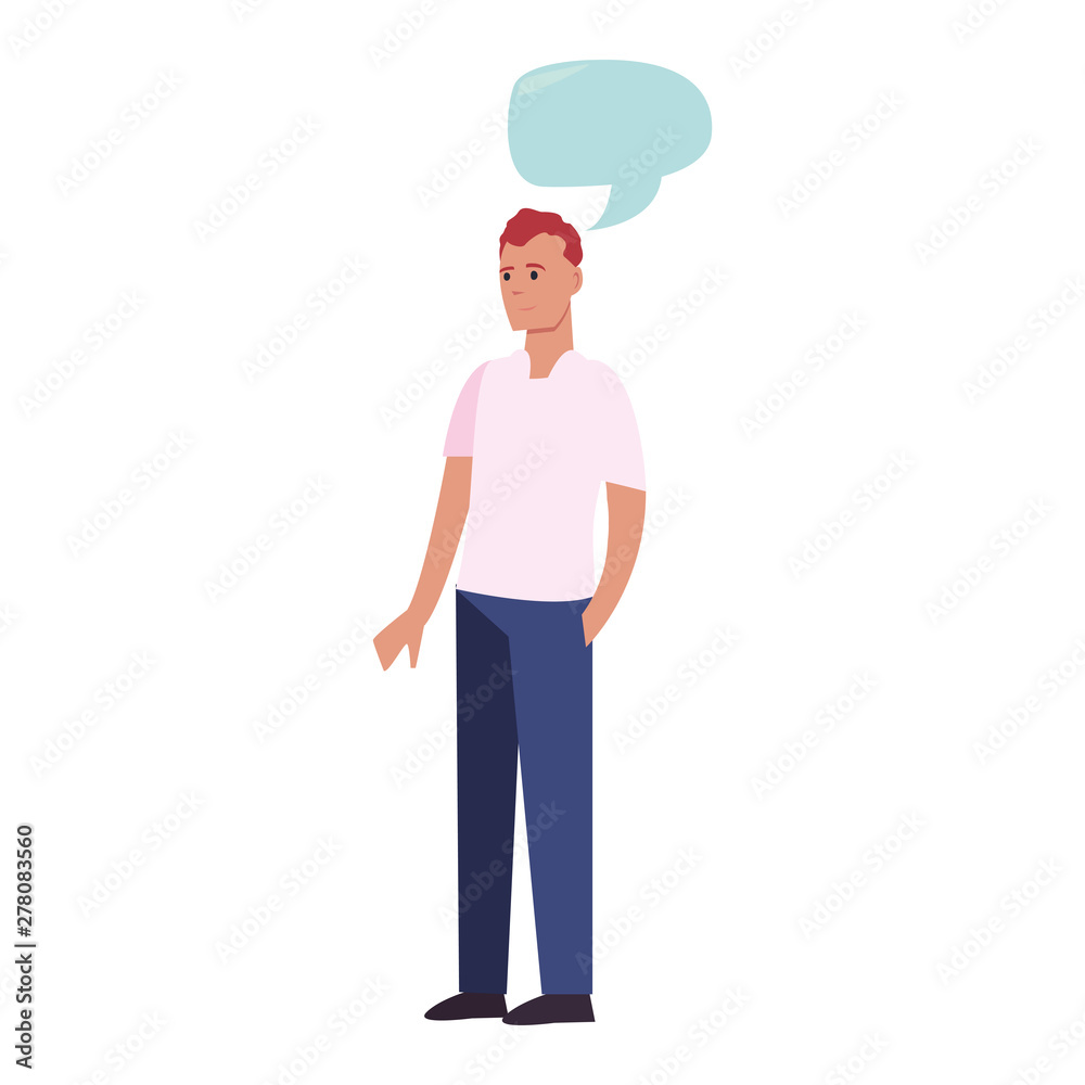 man happy young people on white background man happy young people on white background