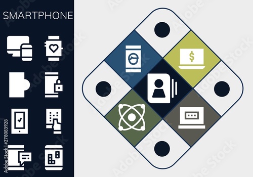smartphone icon set