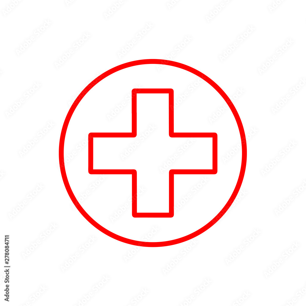 Flat minimal medical cross icon. Simple vector medical cross icon. Isolated medical cross icon for various projects. Flat minimal medical cross icon. Simple vector medical cross icon. Isolated medical cross icon for various projects.