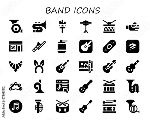 band icon set