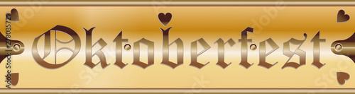 Oktoberfest München Schriftzug Schild