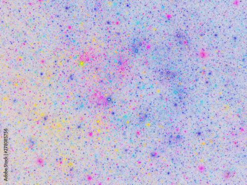 abstract chaotic fractal background 3D rendering illustration