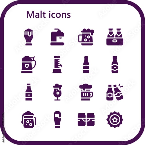 malt icon set