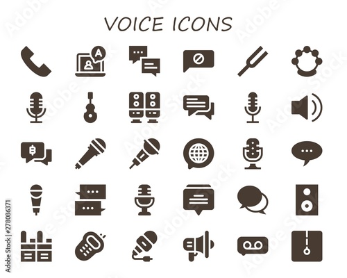 voice icon set