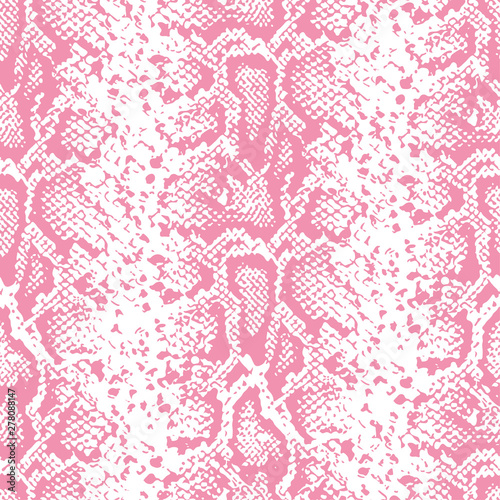 Snake skin pattern design - funny  drawing seamless pattern. Lettering poster or t-shirt textile graphic design. / wallpaper, wrapping paper.