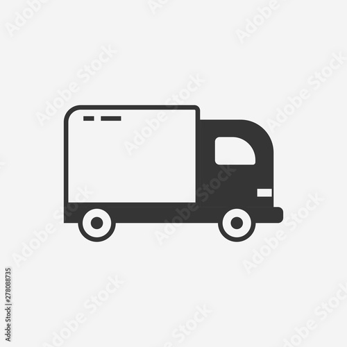 Delivery truck icon. New trendy delivery truck vector icon.