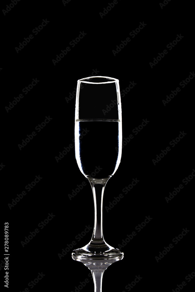 glass of wine isolated on black background glass of wine isolated on black background