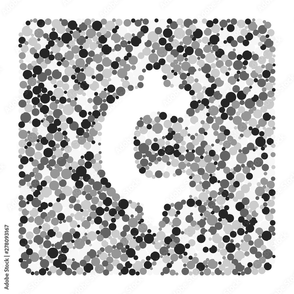 Cent sign color distributed circles dots illustration Cent sign color distributed circles dots illustration