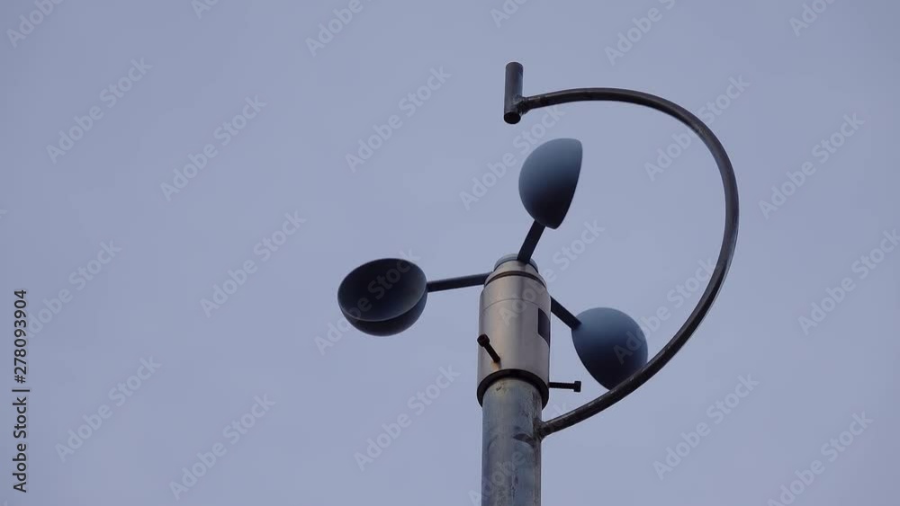 Anemometer is a device used for measuring wind speed, and is also a