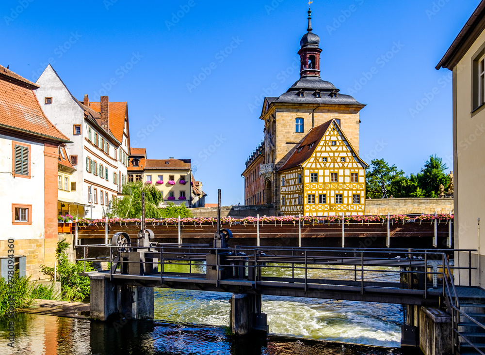 famous old town hall in bamberg